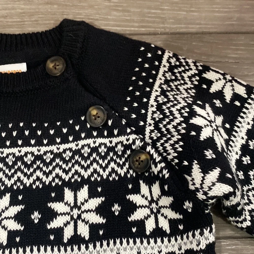 NWT! Gymboree‎ Black and White Sweater - Picture 2 of 5